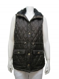  Vest, W/ Lining, Pockets & Fur, Snap Buttons, CASUAL  # 436