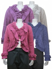 Sweater W/ Ruffels, Long Sleeve, JENNY # 7864