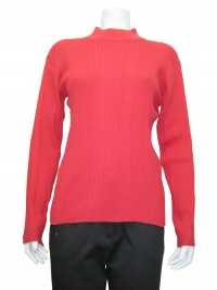 Sweater , Mock Neck, Ribbed, Cotton, JENNY # 8801