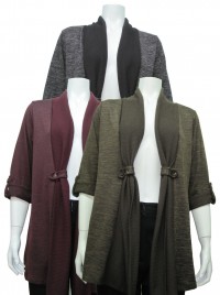 Sweater, Long, Cardigan Type, W/ Roll Up Sleeve, DH # MC201