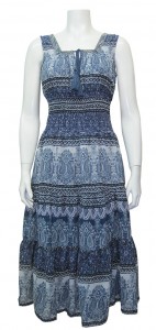 Dress Printed W/ Lining & Elastic Waist, GBL # 25001A